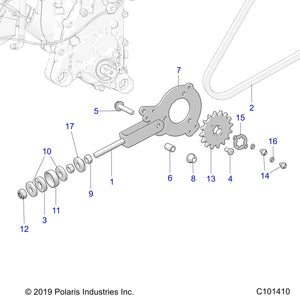 Spacer-Engine Adj Alignment by Polaris 7557002 OEM Hardware P7557002 Off Road Express