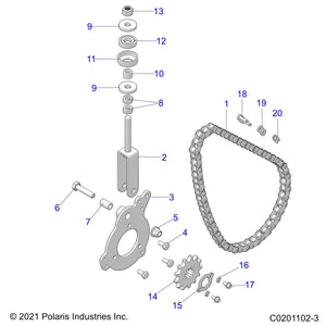 Spacer-Engine Adj Cup by Polaris 7558739 OEM Hardware P7558739 Off Road Express