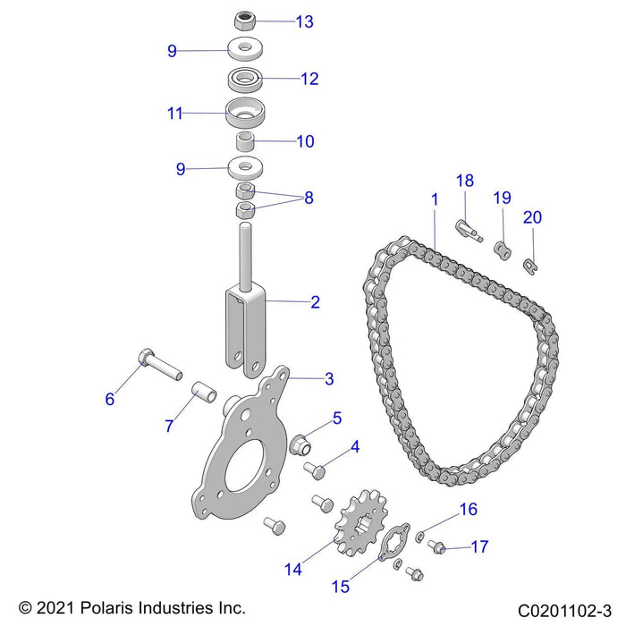 Spacer-Engine Adj Cup by Polaris