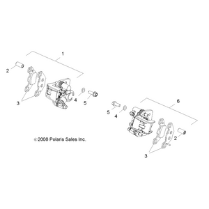 Spacer-Pin,Retaining,Brake Pad by Polaris 454471 OEM Hardware P454471 Off Road Express