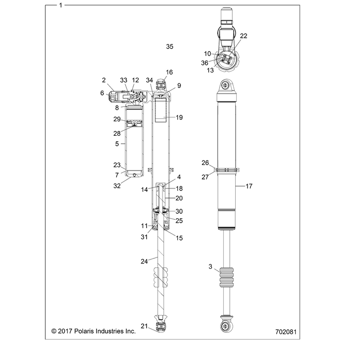 Spacer-Piston,Ps 211-01-028 by Polaris