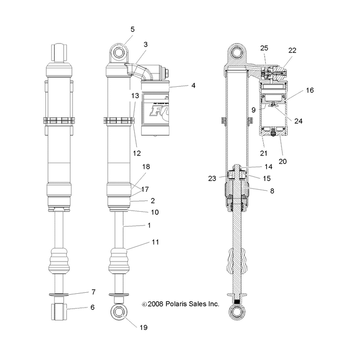 Spacer, Shaft (233-00-090) by Polaris