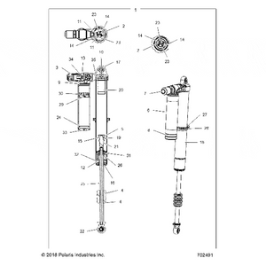 Spacer-Shaft, Nylon 233-26-100 by Polaris 1501302 OEM Hardware P1501302 Off Road Express