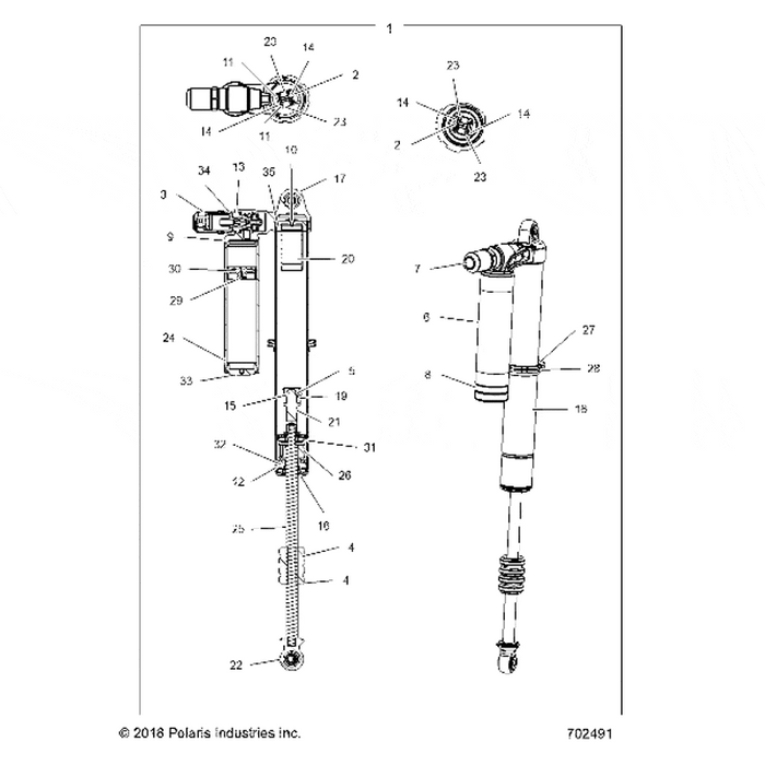 Spacer-Shaft, Nylon 233-26-100 by Polaris