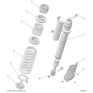 Spacer-Spring,2.5 by Polaris 5458640 OEM Hardware P5458640 Off Road Express