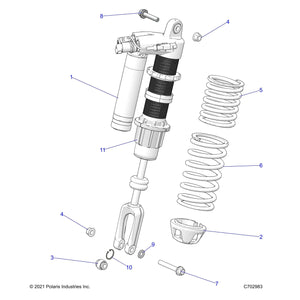 Spacer-Spring,2 Piece by Polaris 5457699 OEM Hardware P5457699 Off Road Express