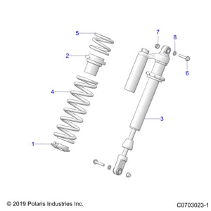 Spacer-Spring,57Mm by Polaris 5457648 OEM Hardware P5457648 Off Road Express