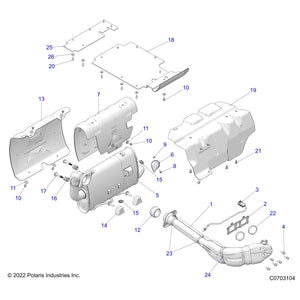 Spark Arrestor by Polaris 1262123 OEM Hardware P1262123 Off Road Express