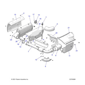 Spark Arrestor by Polaris 1262390 OEM Hardware P1262390 Off Road Express