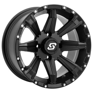 Sparx Wheel 14X7 4/156 4+3 (+5Mm) Black by Sedona A87B-47056-43S Non Beadlock Wheel 570-1303 Western Powersports Drop Ship