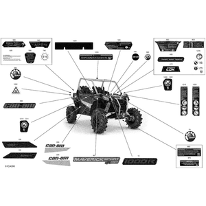 Speed Selector Warning Label by Can-Am 704908980 OEM Hardware 704908980 Off Road Express