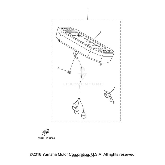 Speedometer Assembly by Yamaha