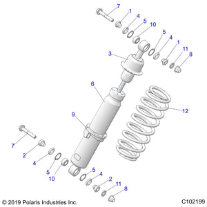 Sperical Shock Bearing by Polaris 1500919 OEM Hardware P1500919 Off Road Express