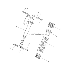 Spg-165#,6.27Fl,3.04-3.04Id,Ti by Polaris 7043986-632 OEM Hardware P7043986-632 Off Road Express