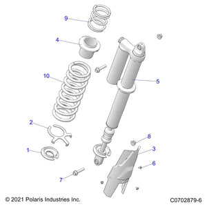 Spg-250#,17.4Fl,3.04,Br.White by Polaris 7045360-133 OEM Hardware P7045360-133 Off Road Express