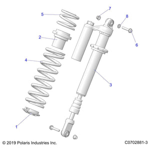 Spg-290#,14.48Fl,3.04,C.Slvr by Polaris 7045493-385 OEM Hardware P7045493-385 Off Road Express