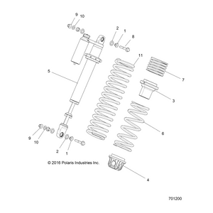 Spg-350#,3.38Fl,3.04-3.04Id,Or by Polaris 7044286-647 OEM Hardware P7044286-647 Off Road Express