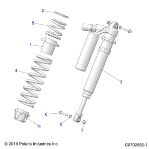 Spg-550#,4.24Fl,3.04Id,O.Brst by Polaris 7045291-647 OEM Hardware P7045291-647 Off Road Express