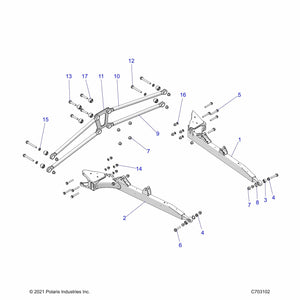 Spherical Bearing, 0.625 by Polaris 3514689 OEM Hardware P3514689 Off Road Express