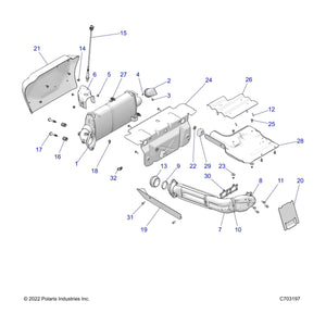 Spherical Double Gasket, 2.5 In by Polaris 3610236 OEM Hardware P3610236 Off Road Express