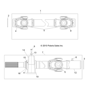 Splined Yoke W/ Fitting by Polaris 1590483 OEM Hardware P1590483 Off Road Express