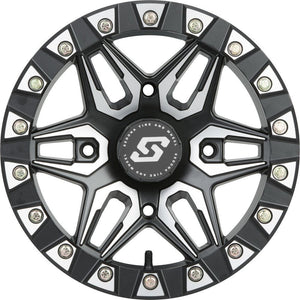 Split 6 Beadlock Wheel Black Machined 14 in. x 10 in. 5+5 0 mm by Sedona 570-1246 Beadlock Wheel 570-1246 Western Powersports Drop Ship