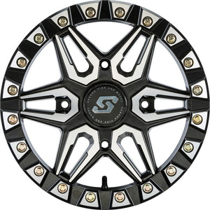 Split 6 Beadlock Wheel Black Machined 14 in. x 10 in. 5+5 0 mm by Sedona 570-1246 Beadlock Wheel 570-1246 Western Powersports Drop Ship