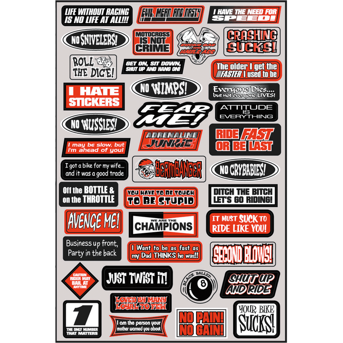 Sponsor Sticker Kit By Factory Effex