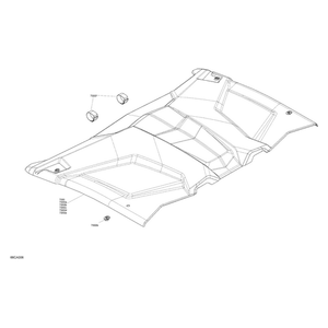 Sport Roof Assy by Can-Am 715005521 OEM Hardware 715005521 Off Road Express Drop Ship