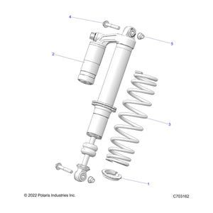 Spr-140#,12Fl,2.3-2.31D,I.Red by Polaris 7044209-293 OEM Hardware P7044209-293 Off Road Express