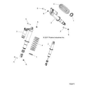 Spr-140#,12Fl,2.3-2.3Id,Org by Polaris 7044209-446 OEM Hardware P7044209-446 Off Road Express