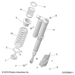 Spr-150#, 7.78Fl,3.04,Pl Blu by Polaris 7045327-751 OEM Hardware P7045327-751 Off Road Express