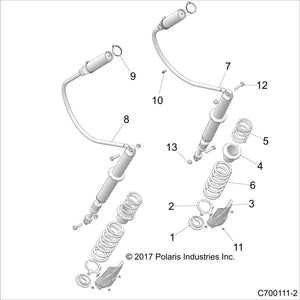 Spr-165,5.73Fl,3.04-3.04Id,Gg by Polaris 7044964-728 OEM Hardware P7044964-728 Off Road Express