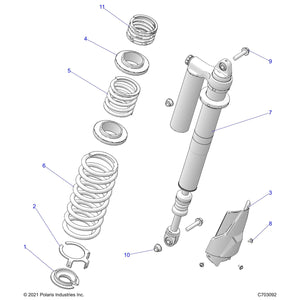 Spr-225,15.75Fl,3.04-3.04Id,Rd by Polaris 7044604-293 OEM Hardware P7044604-293 Off Road Express