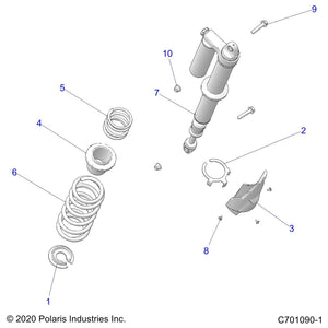 Spr-225,15.75Fl,3.04-3.04Id,W by Polaris 7045578-133 OEM Hardware P7045578-133 Off Road Express