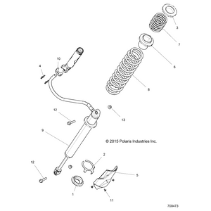 Spr-225,16.50Fl,3.50-3.50 Id,L by Polaris 7044491-630 OEM Hardware P7044491-630 Off Road Express