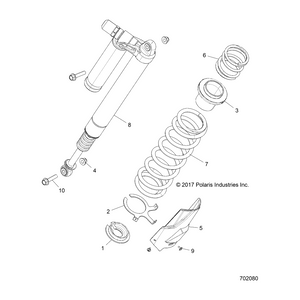 Spr-225,16.50Fl,3.50Id,Red by Polaris 7044491-293 OEM Hardware P7044491-293 Off Road Express