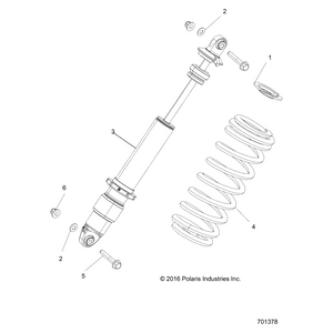 Spr-265-400#15.25Fl2.3-2.3Id,R by Polaris 7044692-293 OEM Hardware P7044692-293 Off Road Express