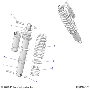 Spr-300#,11.79Fl,2.3-2.3Id,Red by Polaris 7044295-293 OEM Hardware P7044295-293 Off Road Express