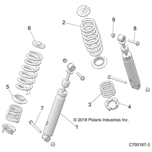 Spr-300#,2.9Fl,2.06-2.3Id,I.Bl by Polaris 7044158-737 OEM Hardware P7044158-737 Off Road Express