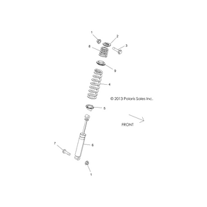 Spr-300#,2.9Fl,2.06-2.3Id,Lime by Polaris 7044158-630 OEM Hardware P7044158-630 Off Road Express