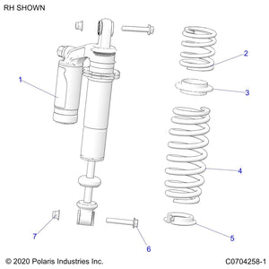 Spr-360#,3.07Fl,2.3-2.3Id,L.Sq by Polaris 7044296-630 OEM Hardware P7044296-630 Off Road Express