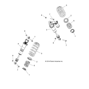 Spr-360#,3.07Fl,2.3-2.3Id,V Bl by Polaris 7044296-619 OEM Hardware P7044296-619 Off Road Express