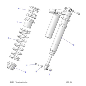 Spr-400#14.25Fl,3.04Id,B.White by Polaris 7045975-133 OEM Hardware P7045975-133 Off Road Express