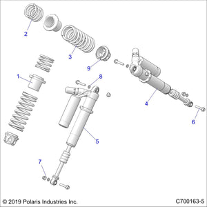 Spr-Fr,Tender,M.Ttnm Met Sm by Polaris 7044867-705 OEM Hardware P7044867-705 Off Road Express