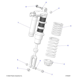 Spr-Front Tender,Black by Polaris 7045651-067 OEM Hardware P7045651-067 Off Road Express