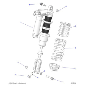 Spr-Front,Tender,Lifted Lime by Polaris 7046032-801 OEM Hardware P7046032-801 Off Road Express