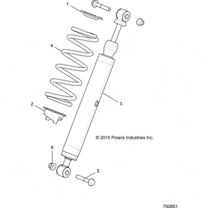 Spr-Front,V.Blue by Polaris 7044429-689 OEM Hardware P7044429-689 Off Road Express