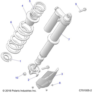 Spr-Prog,5.05Fl,3.0-3.0 Id,Org by Polaris 7044395-647 OEM Hardware P7044395-647 Off Road Express