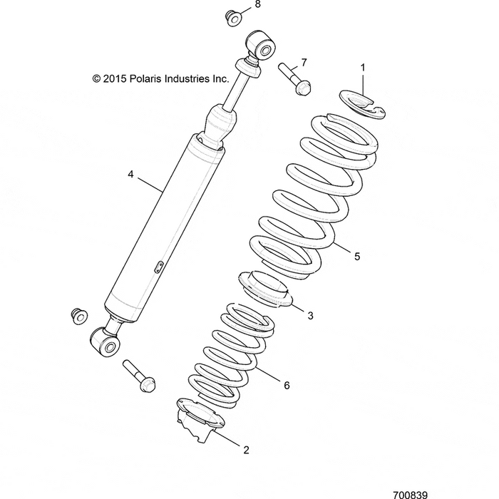 Spr-Rear,Secondary,Blk by Polaris